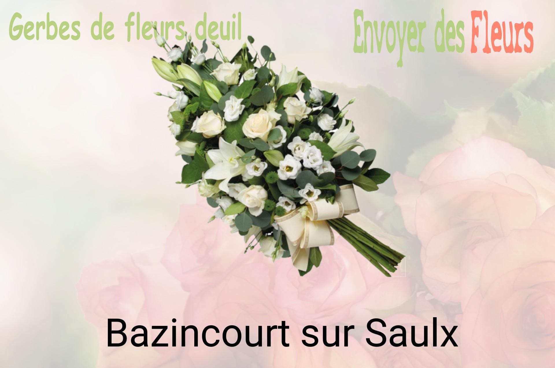 Gerbe de fleurs de deuil livrée à Bazincourt-sur-Saulx